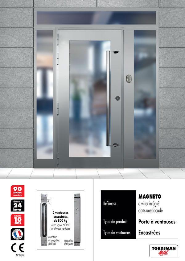 Tordjman metal porte blindée magneto façade