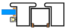 Tordjman metal module de façade magasin option poteau technique