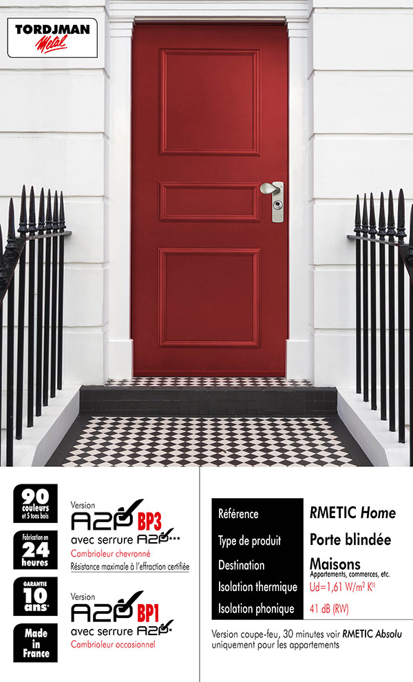 Porte blindée Rmetic Home