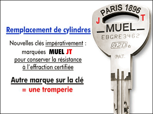 Tordjman metal remplacement cylindre muel
