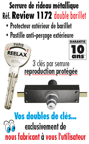 Tordjman metal serrure rideau métallique reelax review 1172 DP