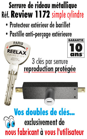 Tordjman metal serrure rideau métallique reelax review 1172 SP